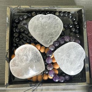 Cristaux métaphysiques naturels-Pierre de coeur en quartz clair poli-Pierre précieuse naturelle pour la méditation amoureuse et l'énergie positive - Product Image 6