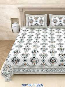 Wholesale Modern Fizza Cotton Bedsheet <b>Super</b> Soft Breathable Fabric <b>King</b> Size Bedding Including Designer <b>Pillow</b> Covers for Home - Product Image 2