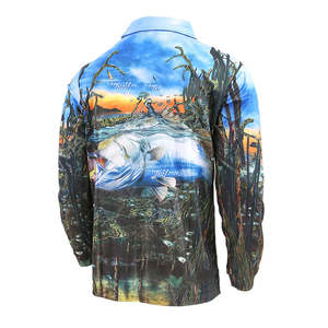 Polos à manches longues à séchage rapide pour la pêche Nouveau style Sublimé Imprimé Respirant Sportswear Casual Caractéristiques imperméables - Product Image 2