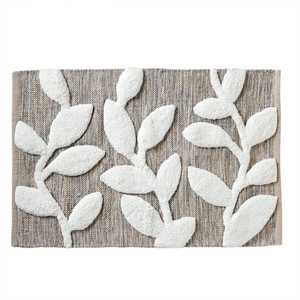 Tapis de bain moderne tufté à la main en coton floral pour bureau à domicile, hôtel, qualité supérieure - Product Image 2