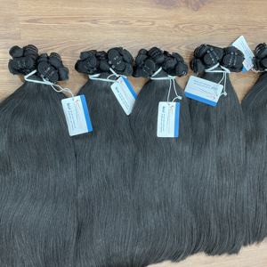 Cheveux vierges HOT RAW avec extensions de cheveux humains vietnamiens tendance, double trame, prêts à être expédiés, lisses naturels - Product Image 3