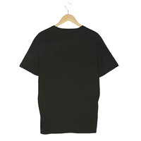 T-Shirt Homme Personnalisable 100% Coton Noir avec Logo Impression Personnalisée Étiquette Inclus Créez Votre Propre Marque