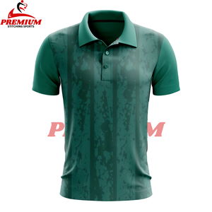 T-shirt de golf pour homme en polyester et élasthanne de haute qualité, imprimé par sublimation intégrale, avec logo personnalisé - Product Image 1