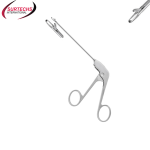 Surtechs Ensemble d'instruments d'arthroscopie incurvée droite Panier de poinçons arthroscopiques en acier inoxydable et forceps Source d'alimentation des machines - Product Image 1