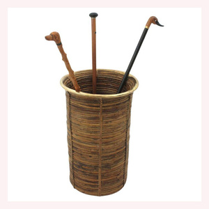 Soporte de almacenamiento de paraguas de hierba de mar natural | 2025 Ratán artístico con motivo animal | Accesorio de moda para el hogar bohemio - Product Image 3