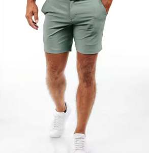 Logo personnalisé séchage rapide évacuation de l'humidité entraînement couleur unie vierge décontracté Golf polyester hommes Shorts - Product Image 2