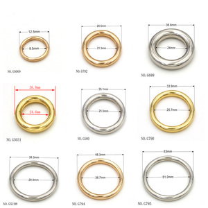 Anneaux en <span class=keywords><strong>O</strong></span> en laiton massif de 40 mm, anneaux circulaires en cuivre robustes et solides - Product Image 5