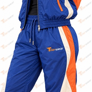 <b>Womens</b> Loose Windbreaker Set Lightweight Eco-Friendly Jacket <b>Pants</b> Two Piece Outdoor Tracksuit XL Custom Logo Wholesale Clothing - Product Image 6