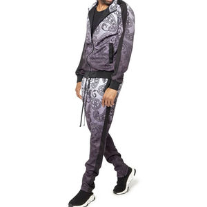 Sublimation pour homme de haute qualité 100% coton Costume pour homme personnalisé Costume de jogging sublimé pour homme Ensemble survêtement deux pièces - Product Image 4