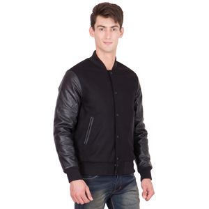 Wholesale 2024 New Arrival Men's High Quality Wool Thin <b>Varsity</b> <b>Jacket</b> Breathable Windproof Stand Collar Custom Colors Winter - Product Image 5