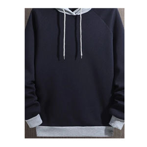 Sudadera con capucha de gran tamaño de algodón 100% de alta calidad para hombres, talla grande personalizada, moda callejera, suministro ODM de tela de lona para hombres para Polo - Product Image 3