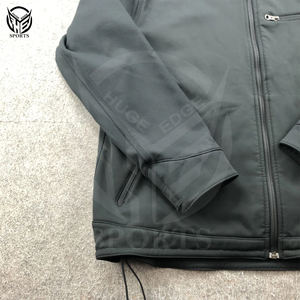 Veste polaire softshell d'hiver à capuche pour homme, imperméable et coupe-vent, 100% coton-polaire - Product Image 3