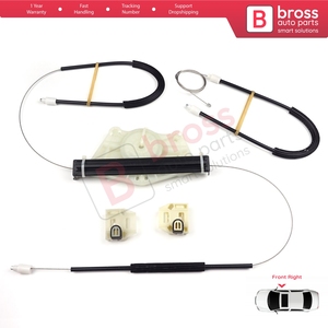 BWR124 Kit de réparation de lève-vitre porte avant droite pour Toledo MK2 1M2 1998-2004 Leon MK1 1M1 1999-2006 4/5 porte 1M0837462A - Product Image 2