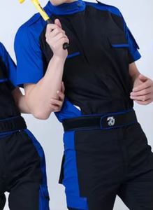 เสื้อใส่ทำงานสำหรับทุกเพศเครื่องแบบพนักงานสำหรับทำความสะอาดรถยนต์เสื้อไซส์พิเศษระบายอากาศได้ดีโลโก้ตามสั่ง - Product Image 2