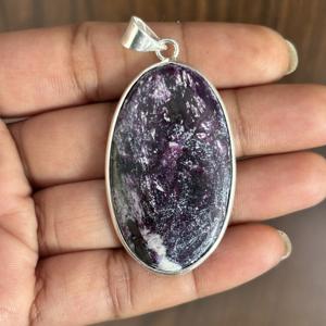 Collar grande para mujer, colgantes finos de Kammererite Boho largo, Plata de Ley 925, joyería al por mayor de excelente calidad de fábrica - Product Image 1