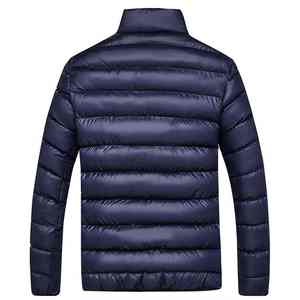 Veste légère d'hiver pour hommes, confortable, imperméable, tissu en toile, coupe-vent, bouffant d'extérieur avec col montant - Product Image 4