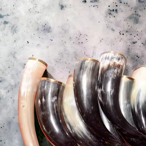 Corne médiévale sculptée Viking pour et corne à boire durable Corne de buffle par l'artisanat en croissant - Product Image 2