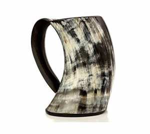 Taza de bebida vikinga de cuerno hecha a mano Natural de calidad superior, decoración de fiesta sostenible de S a and Sons Exports - Product Image 2