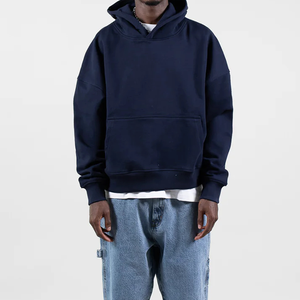 Sudadera con Capucha Personalizada de Invierno, Bordada, Unisex, Extra Grande, Gruesa, 100% Algodón, con Bolsillo Tipo Canguro - Product Image 2