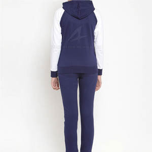 Vêtements de jogging à motif solide léger de qualité supérieure pour femmes ensembles de haut de transpiration d'hiver-Vêtements en gros - Product Image 4