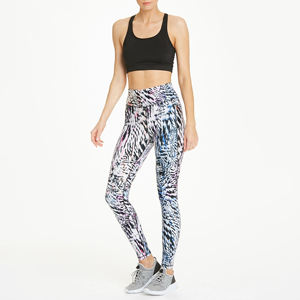 Prix de gros d'usine Pantalon de yoga imprimé par sublimation pour femmes Plus Size Custom Active Wear Gym - Product Image 3