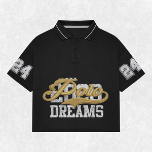 Polo femme premium en coton et polyester piqué 200 GSM, blanc avec empiècements latéraux roses, logo personnalisé imprimé en sérigraphie. Polos femme. - Product Image 3