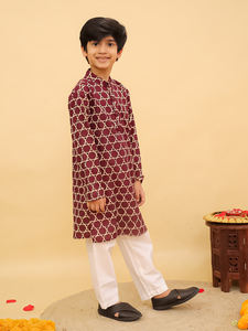 Último diseño puro algodón niños Kurta Payjama para la boda desgaste indio Casual niños vestido al por mayor precio - Product Image 3