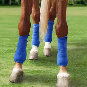 Standard International Equestrian Horse Polo Wrap Bandages <b>Boots</b> Set Fleece Material Customizable Color Size Custom Logo Leg - Product Image 2