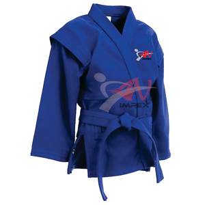 Uniformes profesionales Sambo 100% algodón Sambo uniforme artes marciales Karate ropa con logotipo personalizado - Product Image 3