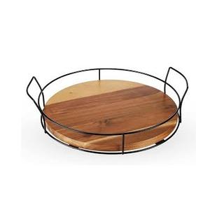 Plateau de service en bois fait à la main pour la conception d'art déco de nourriture pour les festivals de Diwali de mariage de Ramadan - Product Image 6