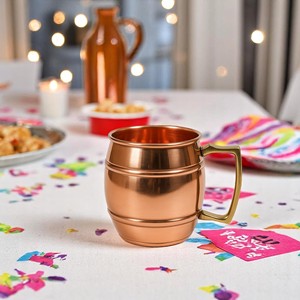 Venta al por mayor de lujo ecológico martillado de cobre Moscow Mule Mug Pure Copper Metal Drinkware Design Piece en venta - Product Image 3