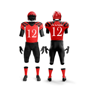 Conjunto de Uniforme de Fútbol Americano Personalizado de la Serie Performance, Ligero, de Secado Rápido, Antibacteriano, de Manga Corta, Transpirable - Product Image 6