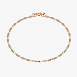 สร้อยข้อมือเทนนิสสำหรับผู้หญิง10K 14K โรสโกลด์เพชรมอสซาไนท์ - Product Image 2