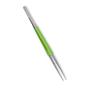 Micro pince chirurgicale supérieure finition sable pour utilisation hospitalière Micro pince supérieure sur mesure poignée enduite verte acier allemand - Product Image 3