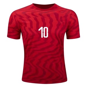 Best-seller hommes 100% Polyester vêtements de football à manches courtes T-Shirts Shorts sublimés ensembles d'entraînement en plein air pour l'été automne - Product Image 3