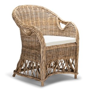 Sillón FRENCHIE KUBU en Oferta, Hecho a Mano con Ratán Natural, Acogedor y Moderno, Muebles de Exterior Cómodos para Ocio, Hoteles y Parques - Product Image 1