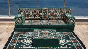 Asientos de suelo árabe Sofá de suelo árabe Piso de asiento Árabe | 11 piezas, 28 bailes con esponja 10 + 10 : 20cm - Product Image 4