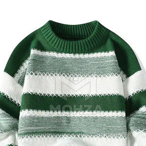 Prix de gros Pulls d'hiver tricotés pour hommes Grande taille Coton/laine respirant Qualité supérieure - Product Image 5