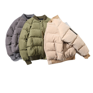Customizable Men's Winter Puffer <b>Jacket</b> Breathable Quick Dry with Hood New Latest High Street Style OEM Service Canvas Fabric - Product Image 2