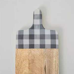 Planche à découper en bois avec poignée en résine, vaisselle personnalisée pour légumes, fromage, outil de cuisine, blocs à découper - Product Image 1