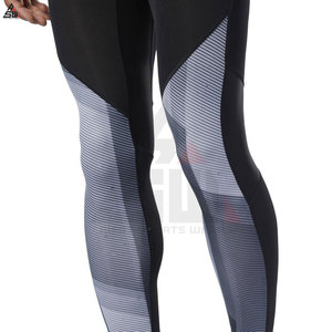 Leggings Deportivos para Hombre de Todos los Tamaños, Color Sólido, Ajustados, Transpirables, de Secado Rápido, con Cintura Elástica, Ecológicos, al por Mayor, de Spandex/Nailon - Product Image 5
