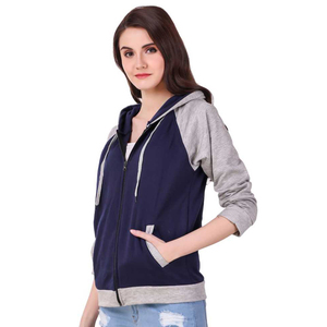 Ventes en gros de sweats à capuche pour filles Fermeture éclair Streetwear Mode durable Sweat à capuche pour filles avec service OEM avec une qualité bon marché - Product Image 4