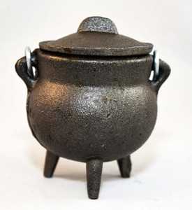 Grossiste Brûleur chaudron en fonte Finition noire Idéal pour la maison et la décoration festive Design avec finition peinte Design - Product Image 4