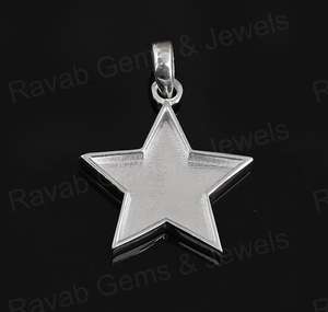 Colgante de Plata de Ley 925 Auténtica con Forma de Estrella Universal de 20 mm, Engaste de Resina, Joyería Personalizada con Logotipo, Recuerdo de Leche Materna - Product Image 4