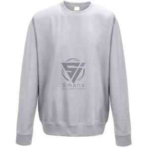 Sweat-shirt en daim gaufré de haute qualité, style streetwear, col rond, motif uni, pour la saison d'automne - Product Image 1