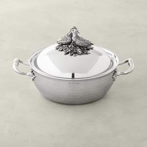 Plat de service en cuivre conçu pour la présentation festive des aliments avec une forme attrayante et une finition de haute qualité - Product Image 6