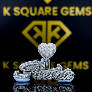 Colgante de diamante de laboratorio de Hip Hop de inspiración urbana Plata de ley 925 con encanto de declaración elegante de claridad VVS - Product Image 3