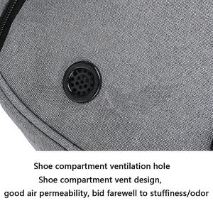 Sac de sport multifonctionnel en polyester/nylon durable, compartiments spacieux, parfait pour la salle de sport, les voyages et les sports d'équipe, sac de sport - Product Image 5