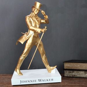 Gran oferta, estatua artesanal de Johnnie Walking Man, estatuas de resina de tamaño real, precio de fábrica, estatua de resina Johnnie Walking Man - Product Image 2