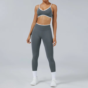 Women's Solid Yoga <b>Leggings</b> High Elastic Waist Breathable Quick Dry Full Length Plus Size Custom Brand Name Gym Pants - Product Image 6